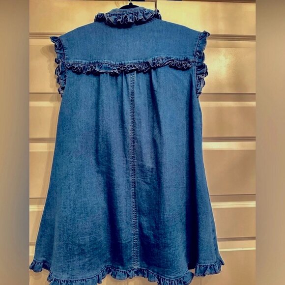 BNWT OLIVACEOUS DENIM DRESS ADORABLE FOR ANY OCCASION HAS POCKETS - Picture 5 of 5